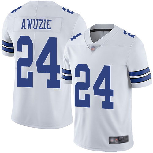 Men Dallas Cowboys Limited White Chidobe Awuzie Road #24 Vapor Untouchable NFL Jersey->youth nfl jersey->Youth Jersey
